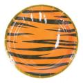 צלחות נייר 20 סמ- ספארי טיגריס עם הטבעת זהב | חנות מקוונת ALONIT