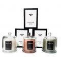 נר ריחני בעל עיצוב מודרני 3 ריחות ועיצובים שונים עם פקק ביטחון וגוף מזכוכית | חנות מקוונת ALONIT