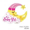 בלון מיילר ירח BABY GIRL ורוד 26 אינטש | חנות מקוונת ALONIT