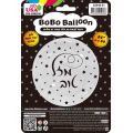 בלון מיילר "24 BOBO מזל טוב הדפסה שחור עם שסתום | חנות מקוונת ALONIT