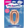בלון מיילר 34 אינטש מספר 0 רוז גולד | חנות מקוונת ALONIT