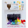 דף גירוד + 10 מקלות גירוד חנוכיה 8.5X8 סמ | חנות מקוונת ALONIT