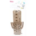 חנוכיה ומנורה מעץ 22X12 סמ חנוכיה ומנורה מעץ 22X12 סמ | חנות מקוונת ALONIT