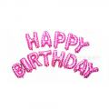 בלון בכתוב של- HAPPY BIRTHDAY ורוד | חנות מקוונת ALONIT