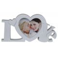 מסגרת לתמונה לב LOVE, צֶבַע: לבן-white | חנות מקוונת ALONIT