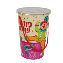 קפ' פופקורן לפורים ק.12 ג.17.5 ס"מ מכסה+שרוך-ורוד, фото 