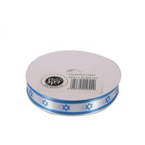 גליל סרט סאטן 1.5 ס"מ 10 דגל ישראל | חנות מקוונת ALONIT