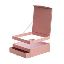 קופסאת קרטון + חלון ומגירה ורוד | חנות מקוונת ALONIT