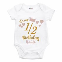 בגד גוף לתינוק חצי יום הולדת | חנות מקוונת ALONIT