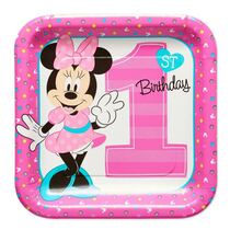 צלחות נייר 23 סמ מרובעות - מיקי מאוס דגם שנה | חנות מקוונת ALONIT