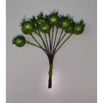 אג' 12 רימון מיני ק.1.6 ס"מ -  גליטר - ירוק, фото 