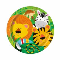 צלחות נייר סט ספארי 16 יח' בינוני | חנות מקוונת ALONIT