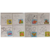 מסגרת קנווס עם ציור 15X15 סמ + צבע + מכחול | חנות מקוונת ALONIT