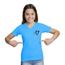 חולצות בית ספר לבית ספר צווארון V בנות, фото 