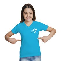 חולצות בית ספר לבית ספר צווארון V בנות, фото 