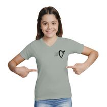 חולצות בית ספר לבית ספר צווארון V בנות, фото 