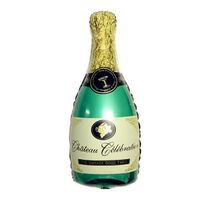 בלון מיילר ניפוח באוויר בצורת בקבוק שמפניה ירוק 152 סמ | חנות מקוונת ALONIT