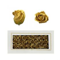 חבילת 50 פרחי סבון ק.5 ס"מ - זהב מיטאלי | חנות מקוונת ALONIT