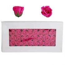 חבילת 50 פרחי סבון ק.5 ס"מ - ורוד כהה | חנות מקוונת ALONIT