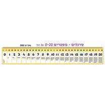 סרגל מספרים 0 - 20, фото 