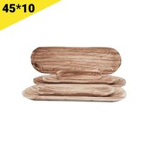 מגש אובלי עץ מגולף 10*45 | חנות מקוונת ALONIT