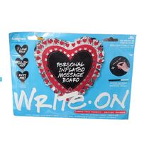 בלון מיילר לב שחור עם עט לכתיבה עצמית 71 סמ | חנות מקוונת ALONIT