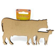 זוג פרות 16*19 סמ MDF | חנות מקוונת ALONIT