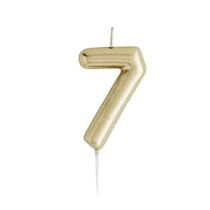 נר מספר זהב מבריק מספר 7 | חנות מקוונת ALONIT