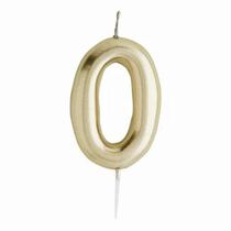 נר מספר זהב מבריק מספר 0 | חנות מקוונת ALONIT