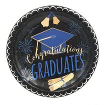 צלחות נייר ארוז 8 יח' סט סיום לימודים בינוני, фото 