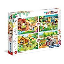 פאזל בחווה 2X20+2X60 חלקים סופר קולור | חנות מקוונת ALONIT