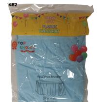 חצאית שולחן ניילון 24 יח' תכלת 74*427 | חנות מקוונת ALONIT