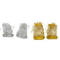 שקית אורגנזה עם תחתית בצורת מגש כסף / זהב | חנות מקוונת ALONIT