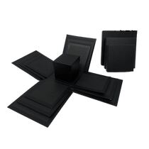 קופסא מתפוצצת 4 יח מרובעת שחורה 21.5X21 ס"מ | חנות מקוונת ALONIT