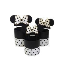 סט 3 עגול שחור + אוזניים ופפיון נ' שחור ולבן 19X19 | חנות מקוונת ALONIT