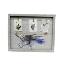 מסגרת עץ + 5 אטבים רקע חד קרן 50X40 ס"מ | חנות מקוונת ALONIT