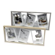 מסגרת עץ + 3 תמונות בצבע עץ / אפור 46X20 ס"מ | חנות מקוונת ALONIT