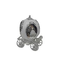 כרכרה לבנה וכסף + ראש מסתובב + מנגינה 19X26 | חנות מקוונת ALONIT