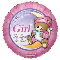 בלון מיילר GIRL דובי על כוכב 18 אינטש | חנות מקוונת ALONIT