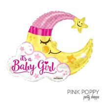 בלון מיילר ירח BABY GIRL ורוד 26 אינטש | חנות מקוונת ALONIT