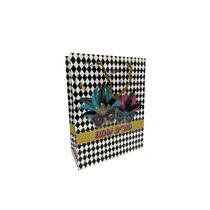 שקית נייר 30/23/10 ס"מ - פורים שמח - מסכות שחור | חנות מקוונת ALONIT