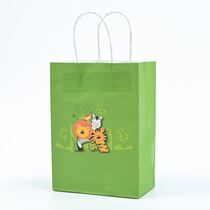 שקיות נייר עם ידית 12 יח' סט ספארי | חנות מקוונת ALONIT