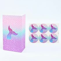 שקיות נייר + מדבקות סגירה 6 יח' סט בת הים | חנות מקוונת ALONIT