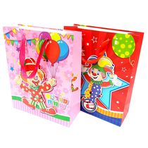 שקית נייר פורים שמח ליצן בלונים שכבות 32X26 סמ | חנות מקוונת ALONIT