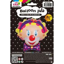 בלון מיילר 31 אינטש ליצנית עם סרט ראש | חנות מקוונת ALONIT