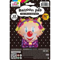 בלון מיילר 10 אינטש לליצנית עם סרט ראש מילוי באוויר | חנות מקוונת ALONIT