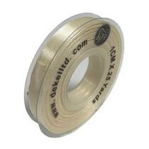 סרט סאטן 1 ס"מ 22 מטר - דופן שקוף - קרם | חנות מקוונת ALONIT