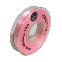 סרט סאטן 1 ס"מ 22 מטר - דופן שקוף - ורוד | חנות מקוונת ALONIT