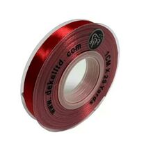 סרט סאטן 1 ס"מ 22 מטר - דופן שקוף - אדום | חנות מקוונת ALONIT