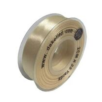 סרט סאטן 2 ס"מ 22 מטר - דופן שקוף - קרם | חנות מקוונת ALONIT